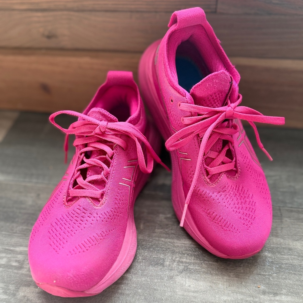 Asics Gel Nimbus 25 Women's Running Shoes Pink Rave Sz 6